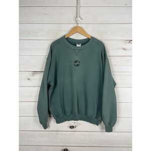 Steamboat Sweatshirt Mens Extra Large Green Embroidered Crewneck Jerzees Z Class